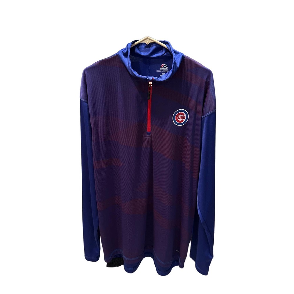 Men’s Chicago Cubs Quarter Zip Dri Fit Shirt  Size XL